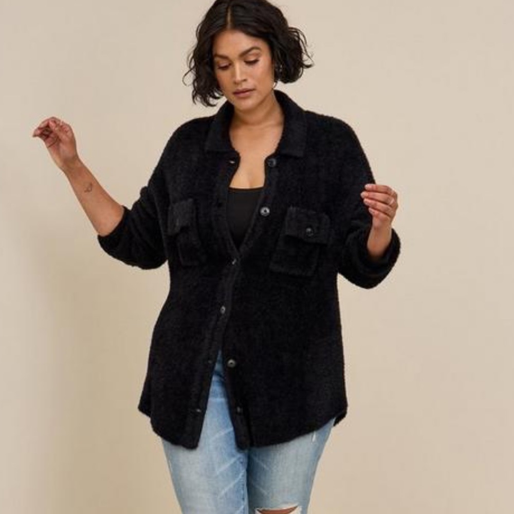Torrid Eyelash Shacket Sweater